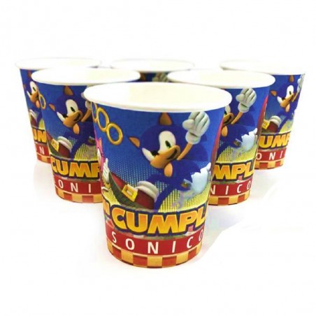 Pack Cumpleaños Sonic x 6 Cotillón Activarte Cotillón Sonic