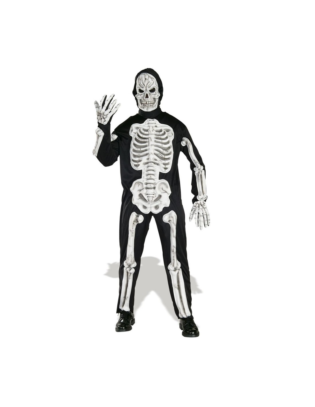 Orador mediodía bañera Disfraz Esqueleto Huesos Adulto Disfraz Halloween - Cotillón Activarte