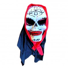 Máscara Esqueleto Catrina con Capucha Cotillón Activarte Mascaras Halloween