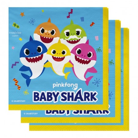 Pack Cumpleaños Baby Shark x 6 Cotillón Activarte Cotillón Baby Shark