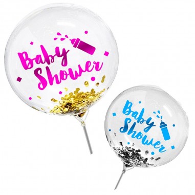 Globo Burbuja Baby Shower Cotillón Activarte Globos Diseños