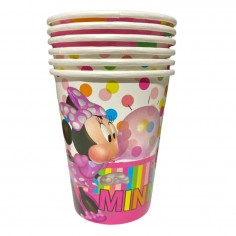 Vasos Minnie Mouse Pop x 6 Cotillón Activarte Cotillón Minnie Mouse