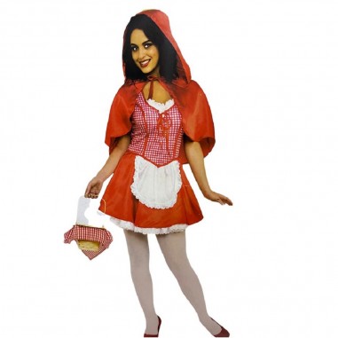 Disfraz Caperucita Roja Corto Adulta  Disfraz Halloween