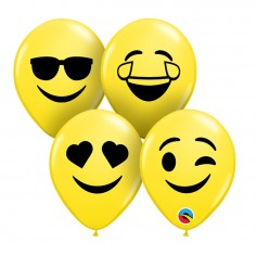 Globo Emoji R5 x 25 Cotillón Activarte Globos Lisos