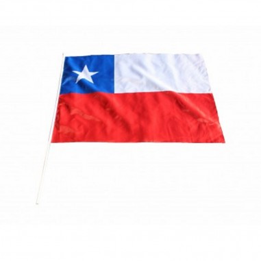 Bandera Chile 60 x 90 cm  Cotillón Chile