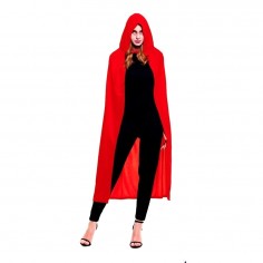 Capa con Capucha Roja 140 cm  Cotillón y Disfraces Halloween