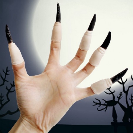 Uñas de Brujas Postizas x 10  Cotillón y Disfraces Halloween