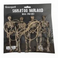 Guirnalda 4 Esqueletos  Decoración Halloween