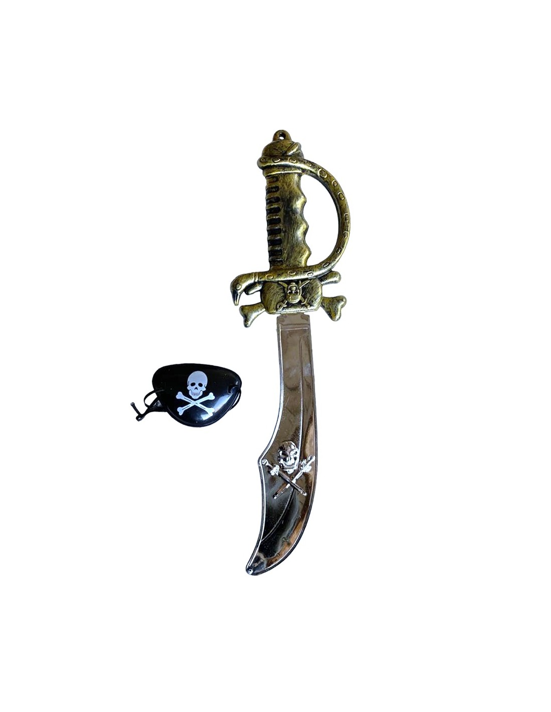 Set Espada y Parche Pirata Cotillón Pirata - Cotillón Activarte