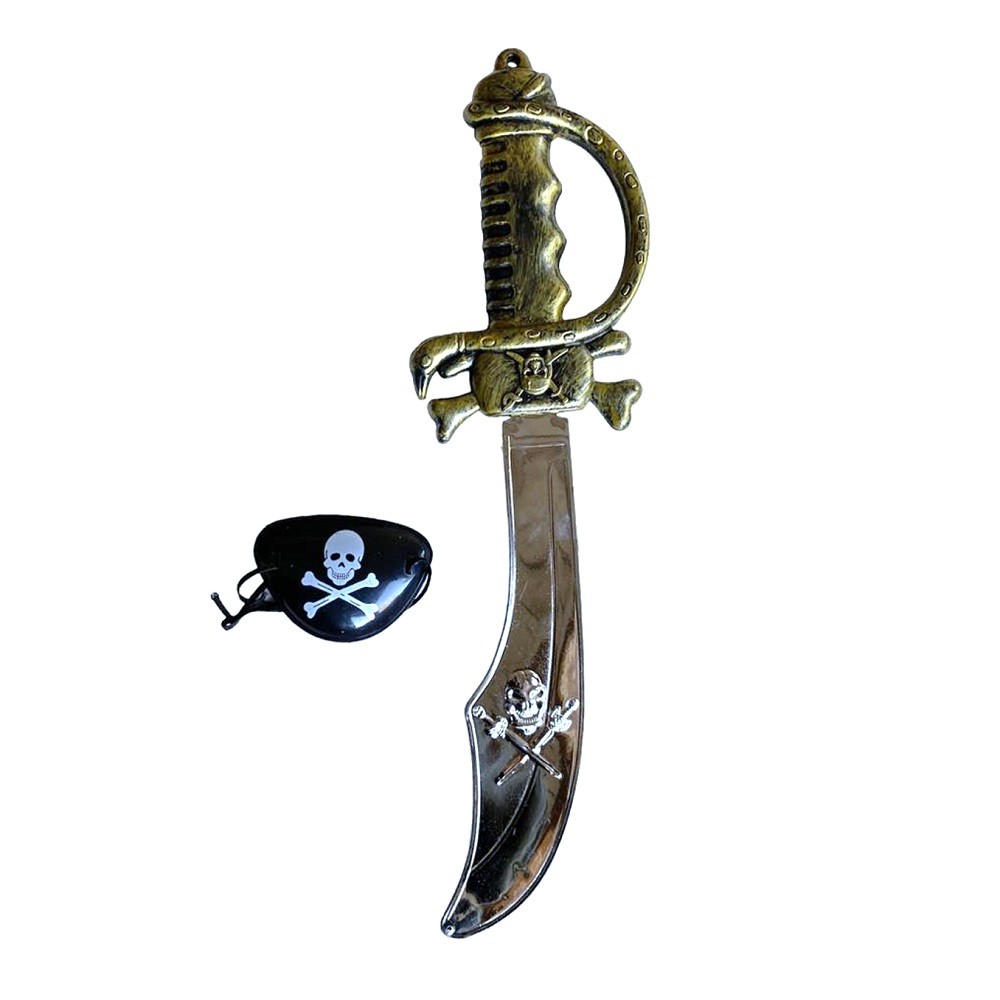 Set Espada y Parche Pirata - Comprar Online {Miles de Fiestas}
