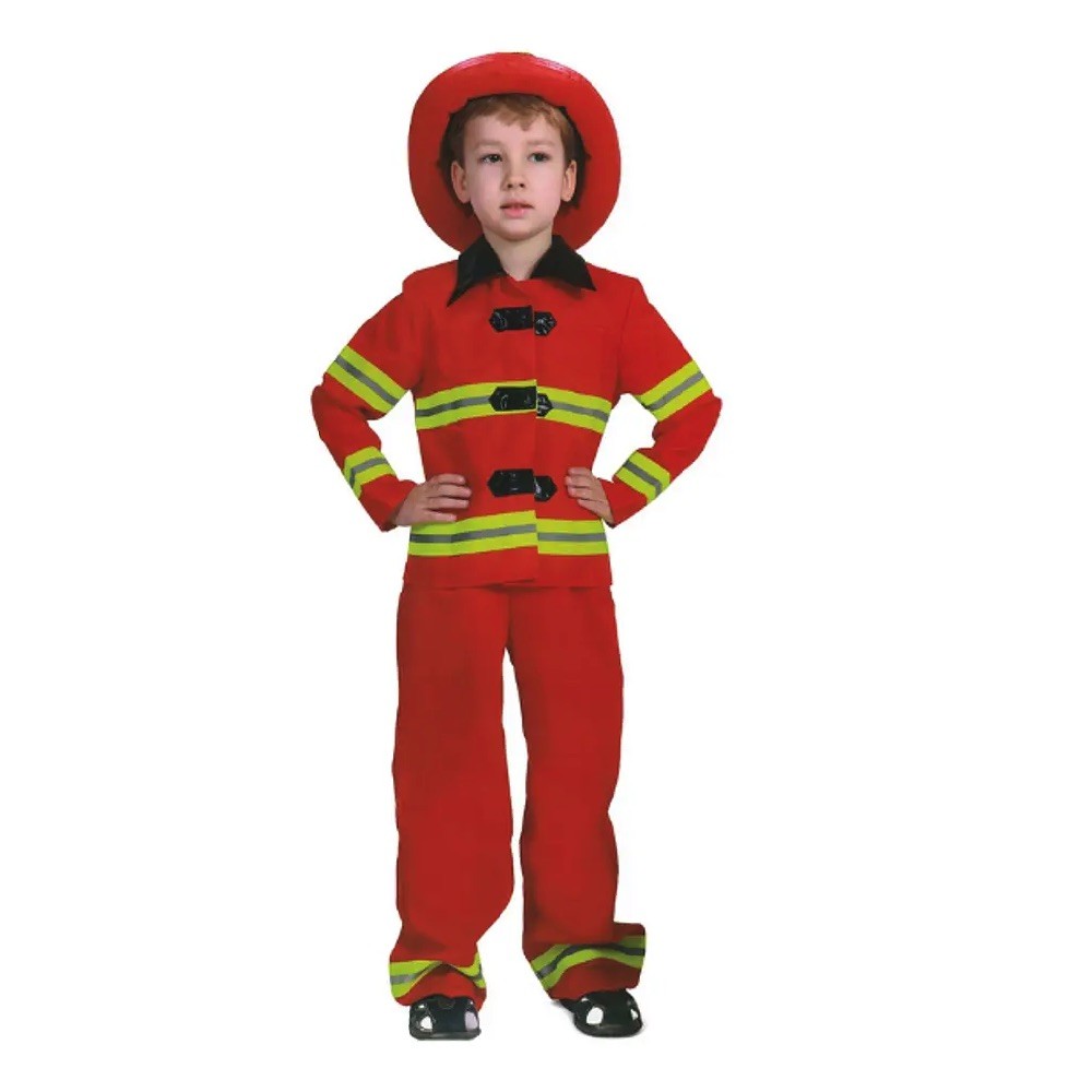 Gorro de bombero color rojo|Ideal para tu disfraz