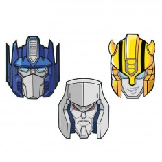 Máscaras Transformers x 6 Cotillón Activarte Cotillón Transformers