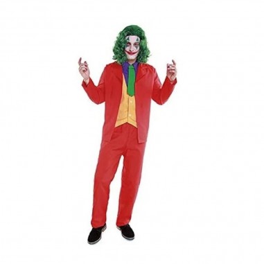 Disfraz Guason Joker Rojo Adulto Cotillón Activarte Disfraz Halloween