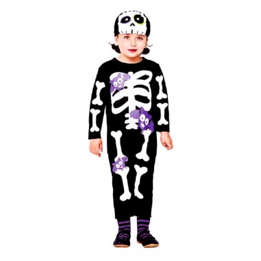 Disfraz Esqueleto Infantil Cotillón Activarte Disfraces Niñas y Niños
