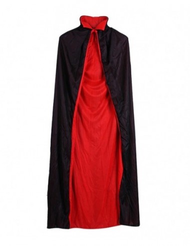 Capa Doble Vampiro 120 cm Cotillón Activarte Disfraz Adulto Halloween