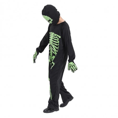 Disfraz Esqueleto Glow Niño Cotillón Activarte Disfraz Halloween