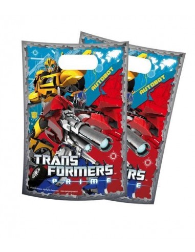 Bolsa Dulces Transformers Diseño x 6 Cotillón Activarte Cotillón Transformers