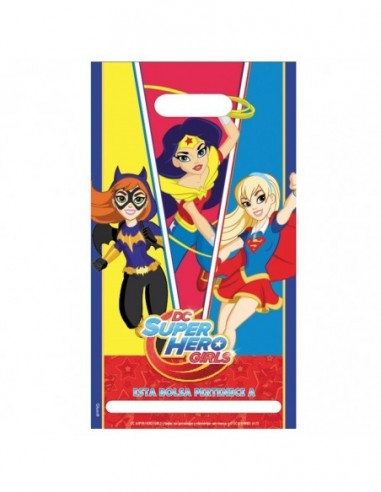 Bolsa Dulces Super Hero Girls x 6  Cotillón Super Hero Girls