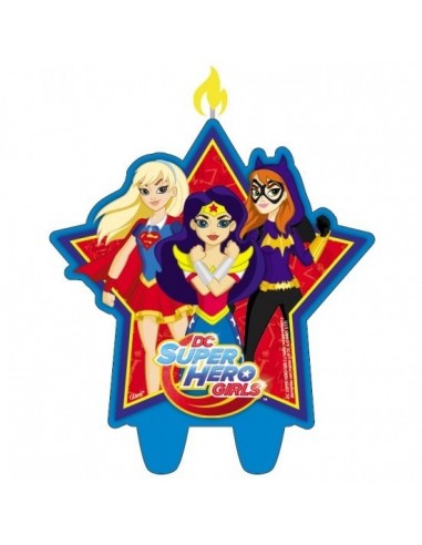 Vela Super Hero Girls  Cotillón Super Hero Girls
