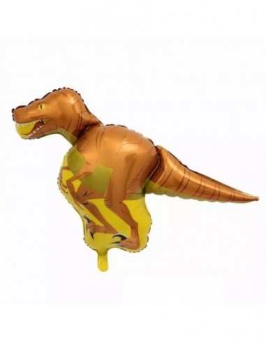 Globo Metálico Dinosaurio Velociraptor  Cotillon Dinosaurio