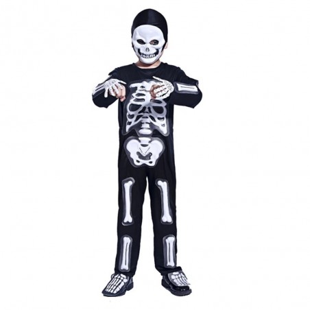Disfraz Esqueleto Niño Cotillón Activarte Disfraces Niñas y Niños