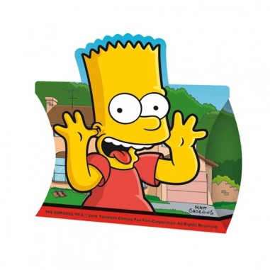 Cajita Sorpresa Cumpleaños Simpsons x 6 Cotillón Activarte Cotillón Simpsons