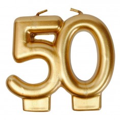 Vela Dorada 50 Años  Velas