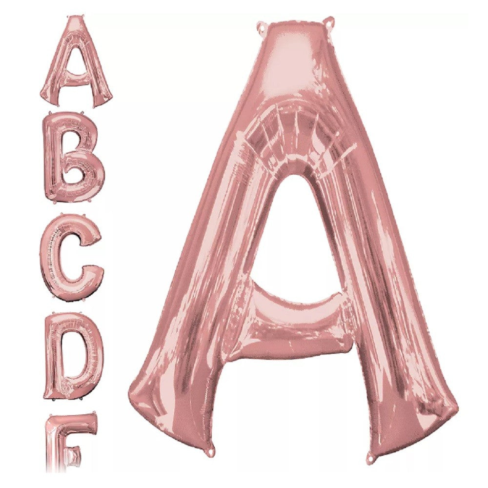 Globo Letra Rose Gold 98 cms A-Z