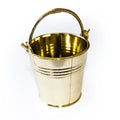 Balde Metalizado Dorado Plateado