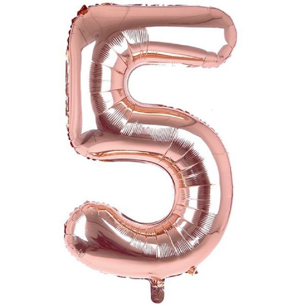 Globo Metálico Números Rose Gold 70 cm