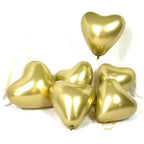 Globos Cromo Corazón x 6