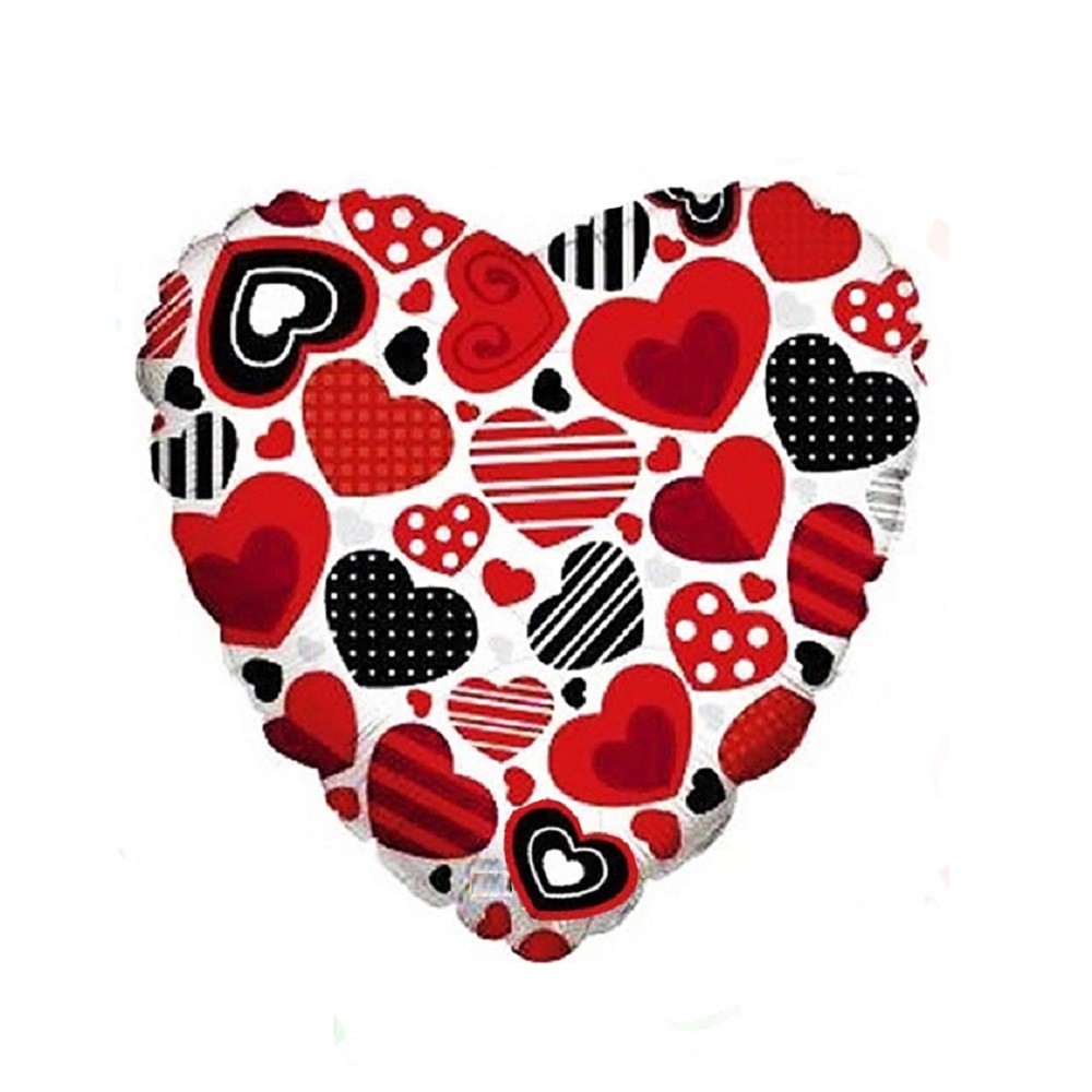 Globo Metálico Corazones