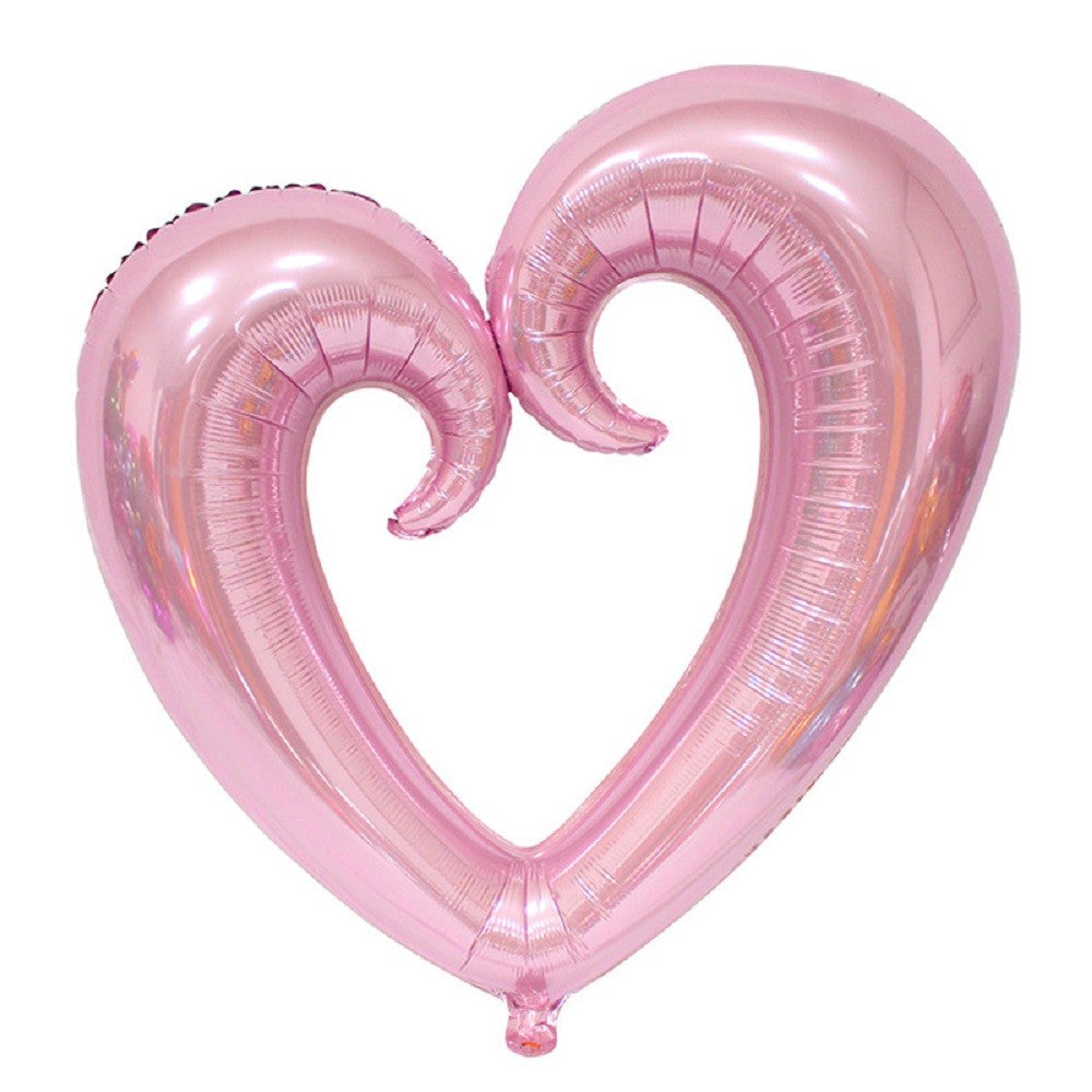 Globo Metálico Corazón Calado Forma
