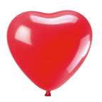 Globo Látex Corazón Rojo x 12