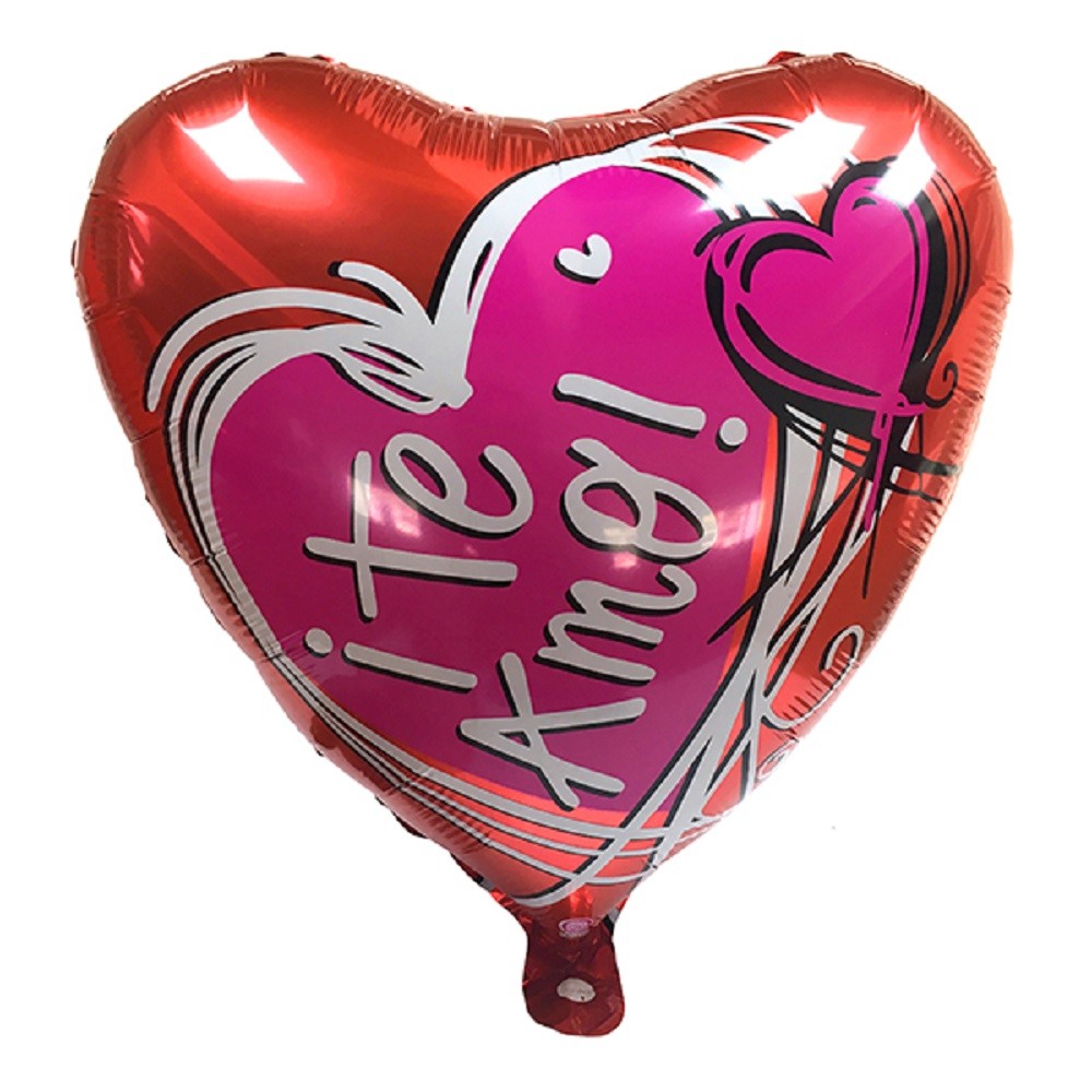 Globo Metálico Corazón Te Amo Corazones