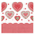 Servilleta San Valentín Corazones Cuadrillé