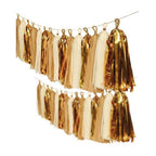 Guirnalda Tassel Metal Beige Dorado