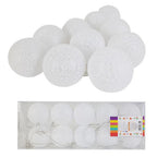 Guirnalda Esferas Luces 1,8 m Blanca