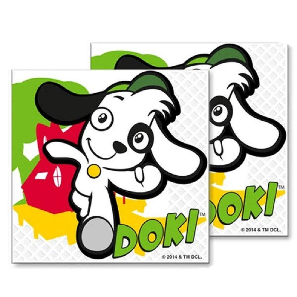 Servilletas Cumpleaños Doki x 12