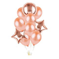 Set Globos Estrella Rose Gold