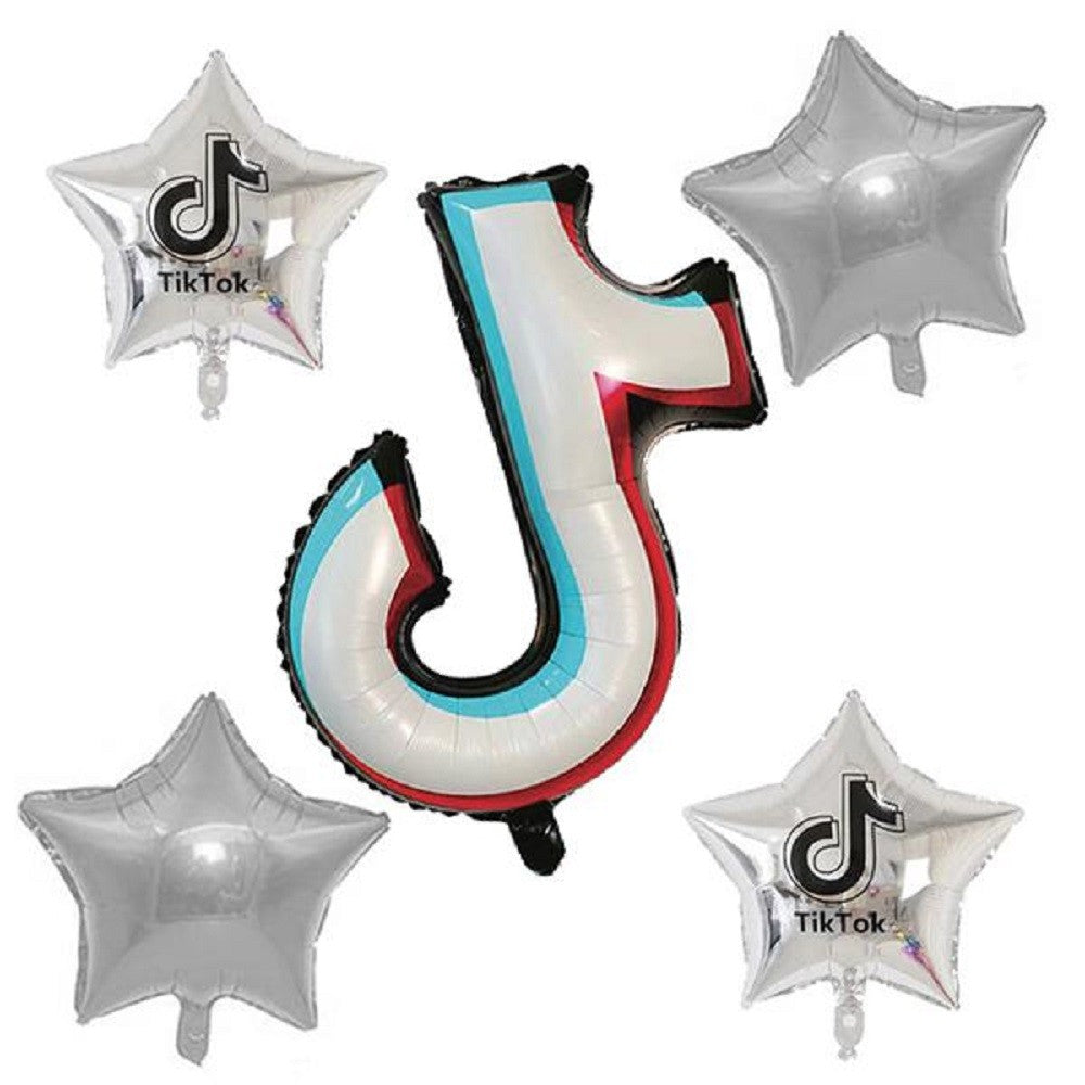 Set 5 Globos Musical Estrellas