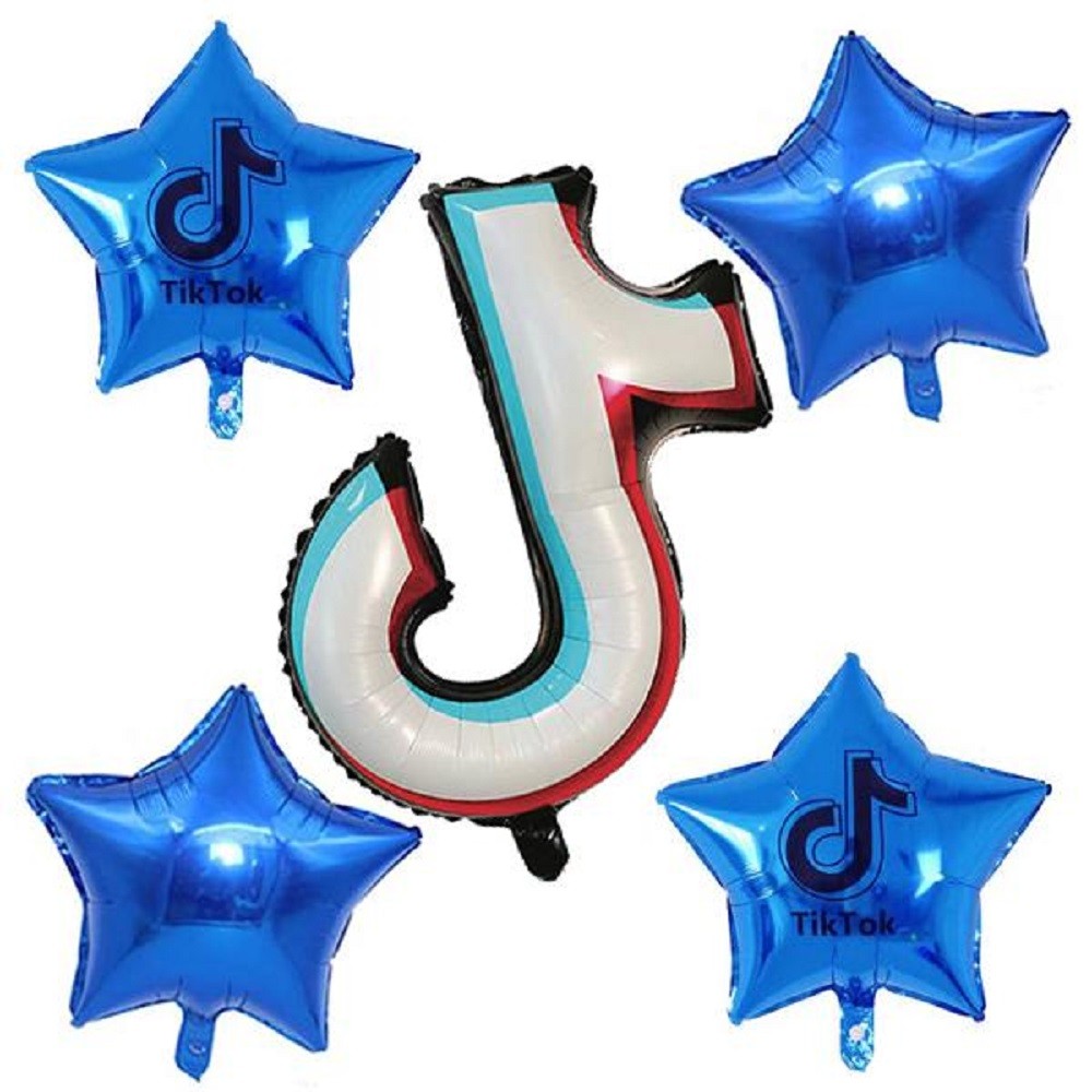 Set 5 Globos Musical Estrellas