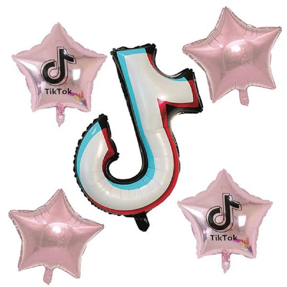 Set 5 Globos Musical Estrellas