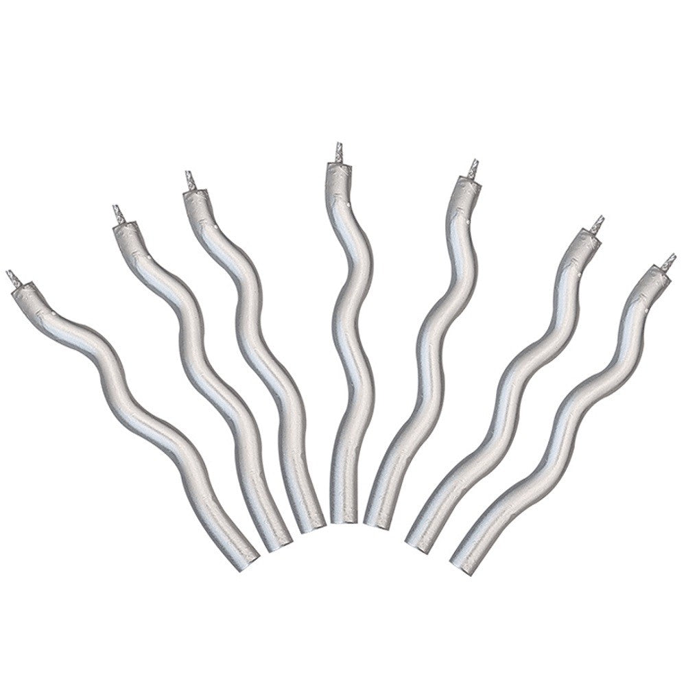 Velas Zig Zag Metalizadas x 8