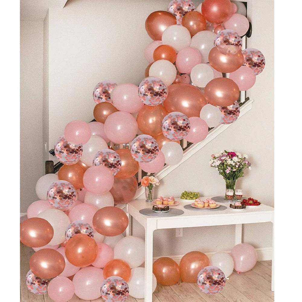 Globos Látex Rose Gold R 9  x 25