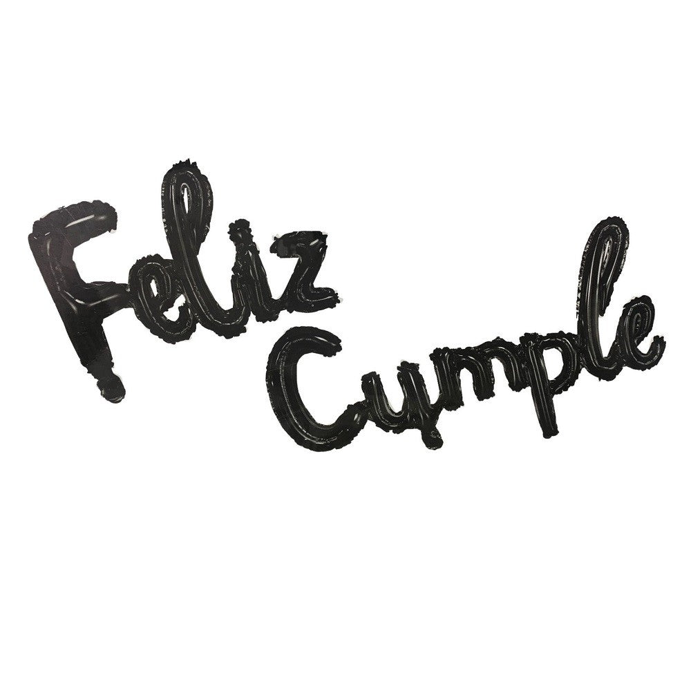 Globo Metálico Feliz Cumple Cursiva Colores