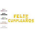 Globo Metálico Feliz Cumpleaños Colores