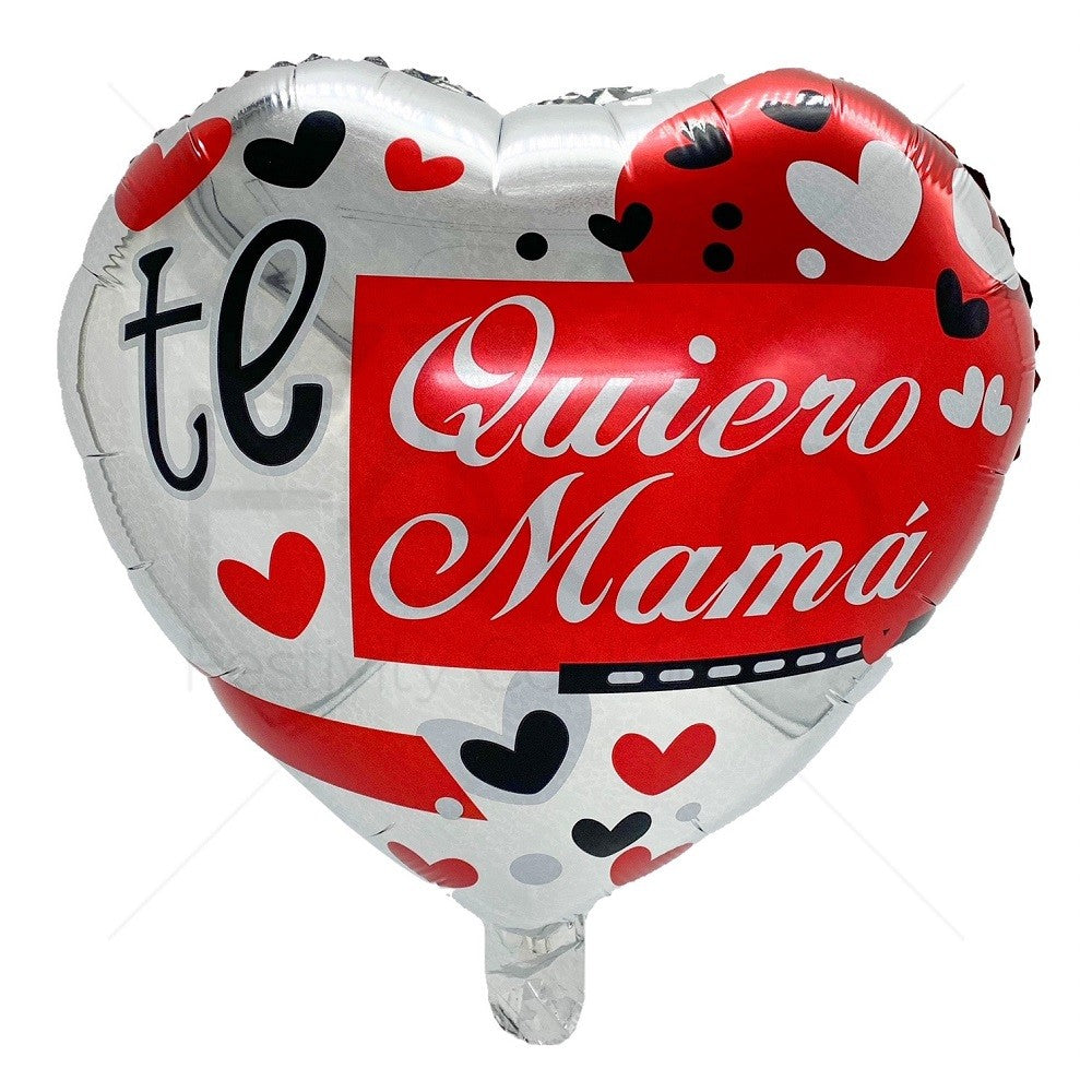 Globo Corazón "Te Quiero Mamá" Corazones