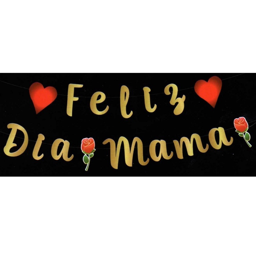 Guirnalda Dorada "Feliz Día Mamá"