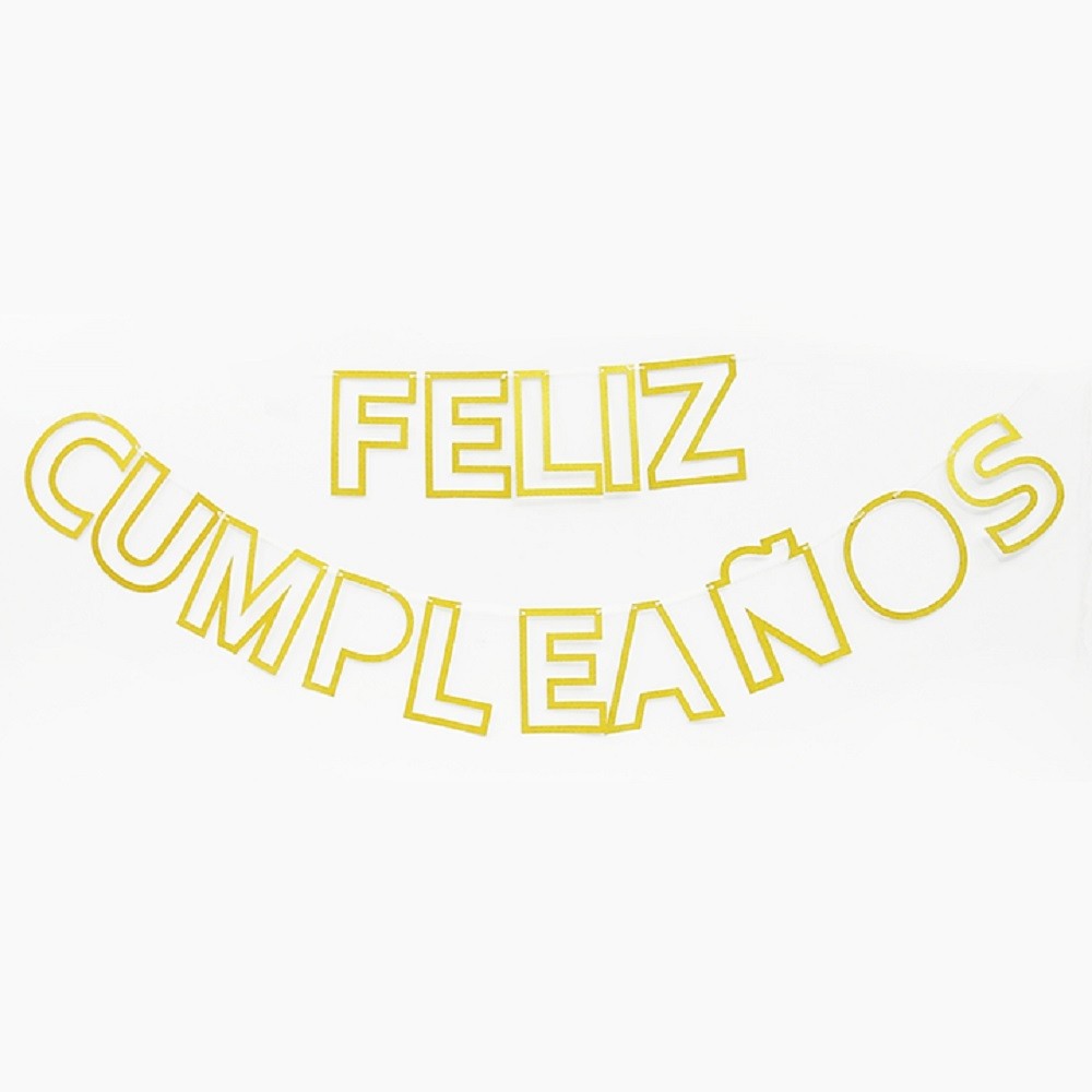Guirnalda Feliz Cumpleaños Calada